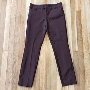Ecru Red Maroon Wine trouser dress pants
